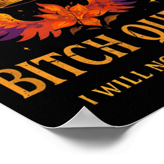 Fire Breathing Queen I Will Not Be Afraid Fantasy Poster (Ecke)