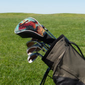 Fire Breathing Red Dragon Personalized Golf Headcover (In SItu)