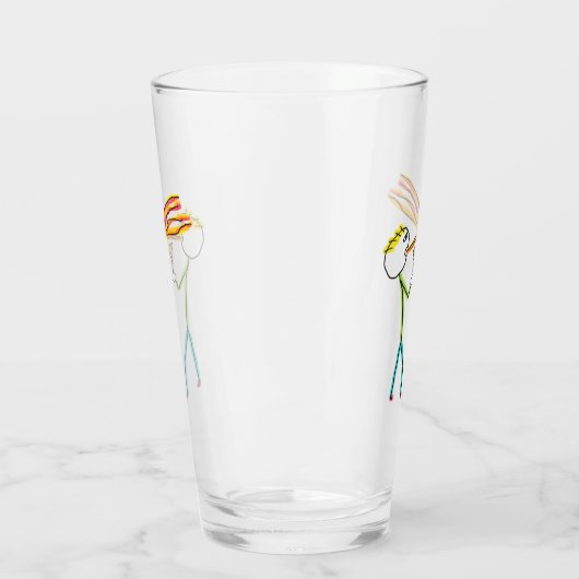 Fire Breathing Stickman Glas (Links)