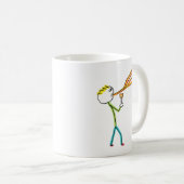Fire Breathing Stickman Kaffeetasse (VorderseiteRechts)