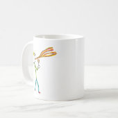 Fire Breathing Stickman Kaffeetasse (Vorderseite Links)