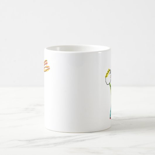 Fire Breathing Stickman Kaffeetasse (Mittel)