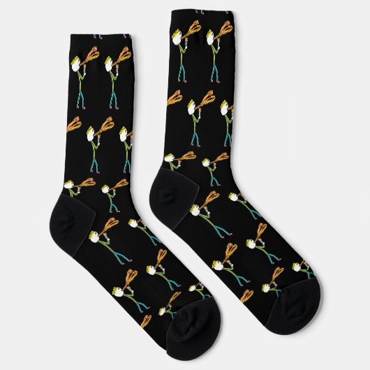 Fire Breathing Stickman Socken (Rechts)