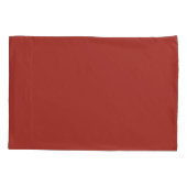 Fire Brick Red Solid Color Print Kissenbezug (Rückseite)