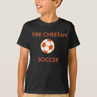 Fire Cheetah Soccer T - Shirt