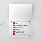 Fire Chief Car Party Invitation Einladung (Innenseite)