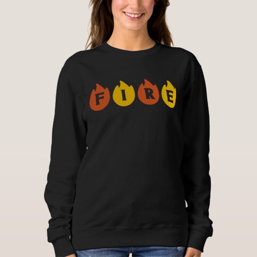 FIRE Couples Matching Halloween Party Last Minute  Sweatshirt (Vorderseite)