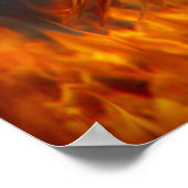 Fire Dancer Fantasy Art Poster (Ecke)