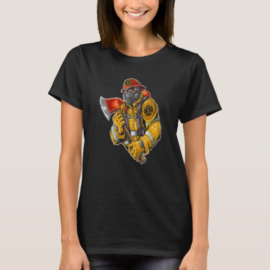 Fire Dep Fire man Fire Dept Fire Fighter 3 T-Shirt (Vorderseite)