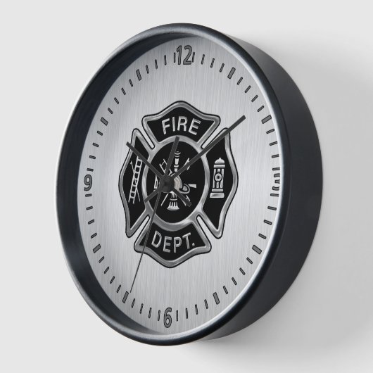 Fire Department Badge Silver Uhr (Winkel)