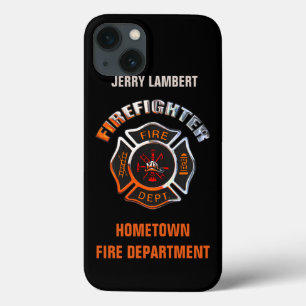 Fire Department Chrome Name Template Case-Mate iPhone Hülle