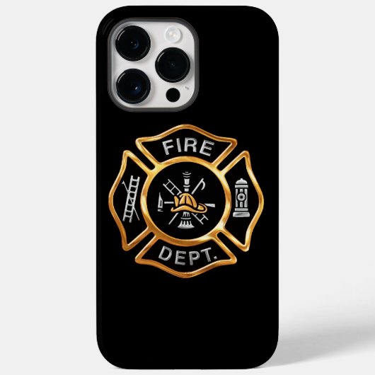 Fire Department Gold Badge Case-Mate iPhone Hülle (Rückseite)