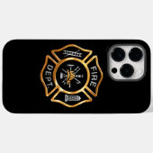 Fire Department Gold Badge Case-Mate iPhone Hülle (Rückseite (Horizontal))