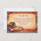 Fire Department Graduation Dankeskarte (Vorderseite)