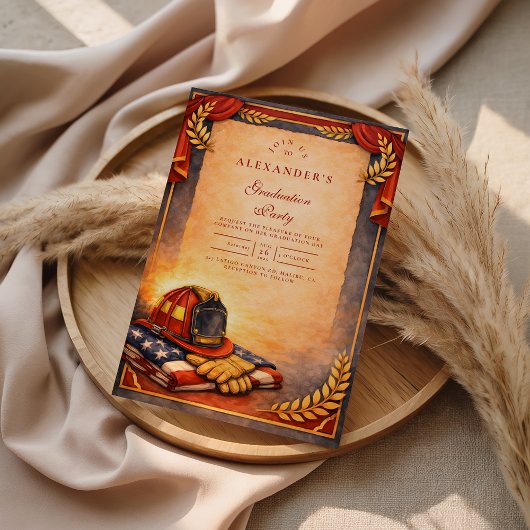 Fire Department Graduation Einladung