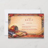 Fire Department Graduation RSVP Karte (Vorderseite)