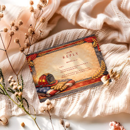 Fire Department Graduation RSVP Karte