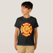 Fire Department Logo Uniform Fireman Symbol Firefi T-Shirt (Vorne ganz)