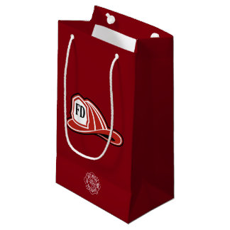 Fire Dept / Firefighter Helmet Gift Bag Kleine Geschenktüte