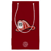 Fire Dept / Firefighter Helmet Gift Bag Kleine Geschenktüte (Vorderseite)