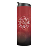 Fire Dept / Firefighter Maltese Cross Tumbler Thermosbecher (Nach rechts gedreht)