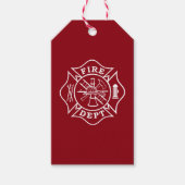 Fire Dept Malteser Cross Geschenk Tag Geschenkanhänger (Vorderseite)