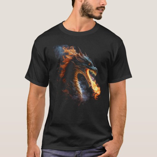 Fire Dragon Artwork T-Shirt (Vorderseite)