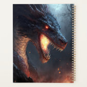 Fire Dragon Fantasy Art Art Plane Planer (Rückseite)
