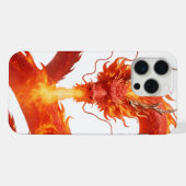 Fire Dragon Fantasy Art Design, Mythical Creature  iPhone Hülle (Rückseite (Horizontal))