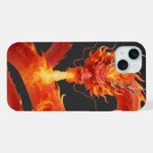 Fire Dragon Fantasy Art Design, Mythical Creature  iPhone Hülle (Rückseite (Horizontal))