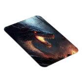 Fire Dragon Fantasy Art Magnet (Rechte Seite)