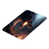 Fire Dragon Fantasy Art Magnet (Linke Seite)