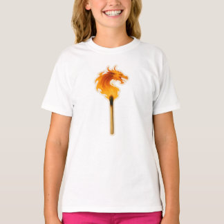 Fire Dragon Matchstick T-Shirt