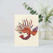 FIRE DRAGON POST CARD POSTKARTE (Stehend Vorderseite)