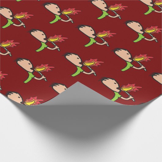 Fire Eating Geschenkpapier (Ecke)