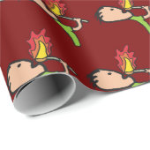 Fire Eating Geschenkpapier (Rolleneckpunkt)