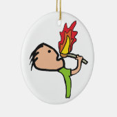 Fire Eating Keramik Ornament (Rechts)