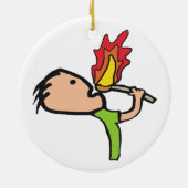 Fire Eating Keramik Ornament (Hinten)