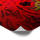 FIRE Element Kaleido Musterplakat Poster (Ecke)