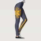 Fire/EMS Flaggen-Shirt - beunruhigtes Gold - Leggings (Rechts)