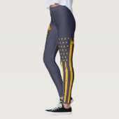 Fire/EMS Flaggen-Shirt - beunruhigtes Gold - Leggings (Links)