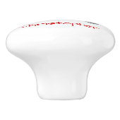 Fire Engine Design Personalised Keramikknauf (Seitenansicht)