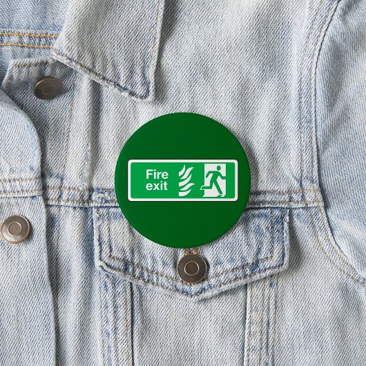 Fire Exit Safety Sign Emergency Evacuation Button