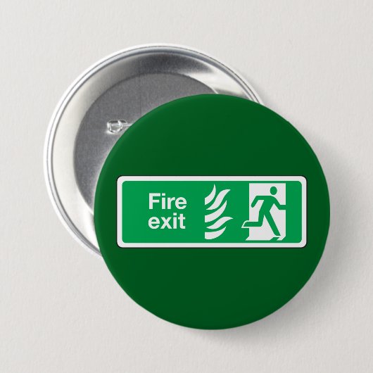 Fire Exit Safety Sign Emergency Evacuation Button (Vorne & Hinten)