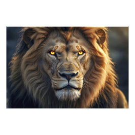 Fire Eyes of the Jungle King Fotodruck