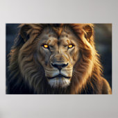 Fire Eyes of the Jungle King Poster (Vorne)