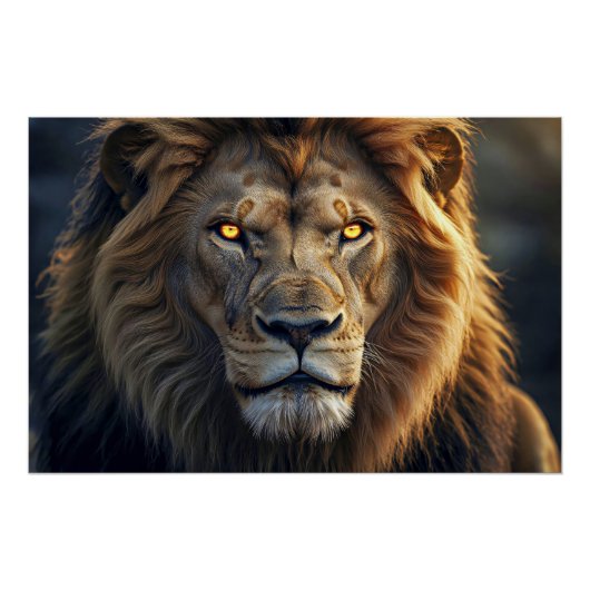 Fire Eyes of the Jungle King Poster (Vorderseite)