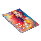 Fire Fairy Digital Art Notebook Notizblock (Rechte Seite)