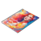 Fire Fairy Digital Art Notebook Notizblock (Linke Seite)