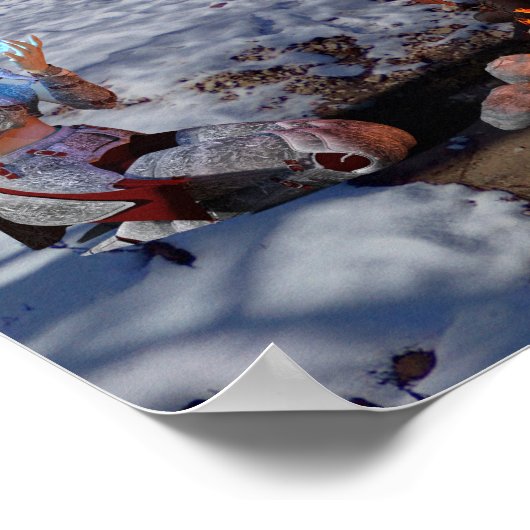 Fire Fantasy Poster Print (Ecke)